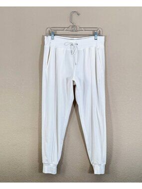 POLO Ralph Lauren Women's Velour Lounge Sweat Jogger Pants Ivory Color